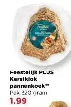 PLUS Feestelijk PLUS Kerstklok pannenkoek aanbieding