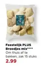 PLUS Feestelijk PLUS Broodjes mix**** aanbieding