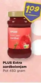 PLUS PLUS Extra aardbeienjam aanbieding