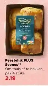 PLUS Feestelijk PLUS Scones aanbieding