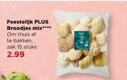 PLUS Feestelijk PLUS Broodjes mix aanbieding
