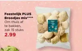 PLUS Feestelijk PLUS Broodjes mix aanbieding