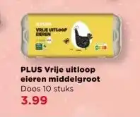 PLUS PLUS Vrije uitloop eieren middelgroot aanbieding