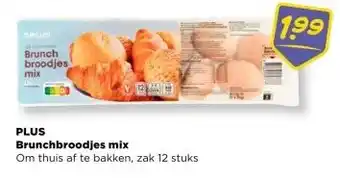 PLUS PLUS Brunchbroodjes mix aanbieding