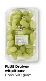 PLUS PLUS Druiven wit pitloos aanbieding