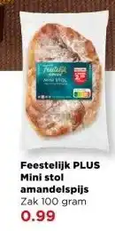 PLUS Feestelijk PLUS Mini stol amandelspijs aanbieding