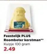 PLUS Feestelijk PLUS Roomboter kerstman aanbieding
