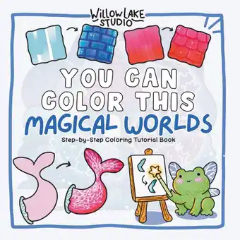 Amazon You Can Color This: Magical Worlds: Step-by-Step Coloring Tutorial Book aanbieding