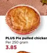 PLUS PLUS Pie pulled chicken aanbieding