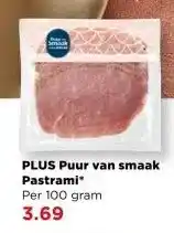 PLUS PLUS Puur van smaak Pastrami aanbieding