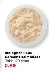 PLUS Biologisch PLUS Gerookte zalmsalade aanbieding