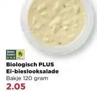 PLUS Biologisch PLUS Ei-bieslooksalade aanbieding