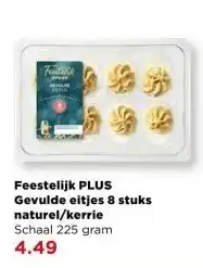 PLUS Feestelijk PLUS Gevulde eitjes 8 stuks naturel/kerrie aanbieding