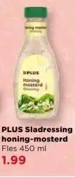 PLUS PLUS Sladressing honing-mosterd aanbieding