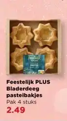 PLUS Feestelijk PLUS Bladerdeeg pasteibakjes aanbieding