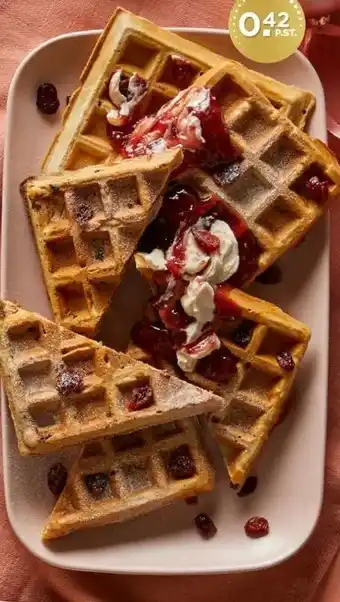 PLUS Cranberry- kaneelwafels aanbieding