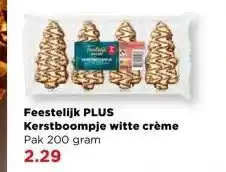 PLUS Feestelijk PLUS Kerstboompje witte crème aanbieding