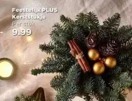 PLUS Feestelijk PLUS Kerststukje aanbieding