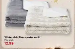 PLUS Winterplaid fleece, extra zacht aanbieding