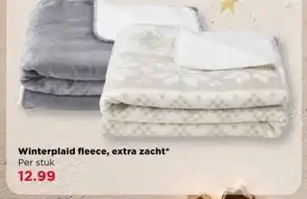 PLUS Winterplaid fleece, extra zacht aanbieding