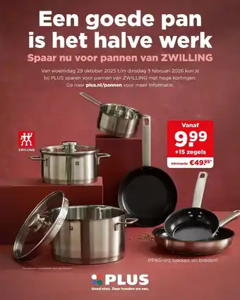 PLUS ZWILLING pannen aanbieding