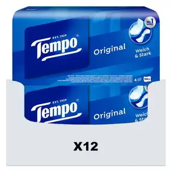 Plein.nl 3+2 gratis: 12x Tempo Original Box 4-laags aanbieding