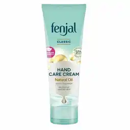 Plein.nl 1+1 gratis: Fenjal Handcrème Classic 75 ml aanbieding