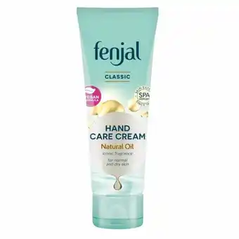Plein.nl 1+1 gratis: Fenjal Handcrème Classic 75 ml aanbieding
