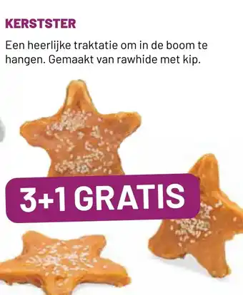 Pets & Co KERSTSTER 3+1 GRATIS aanbieding