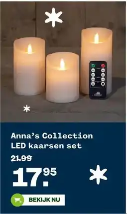 Welkoop Anna's Collection LED kaarsen set aanbieding