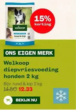 Welkoop Welkoop diepvriesvoeding honden 2 kg aanbieding
