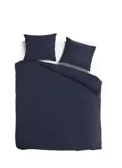TotaalBED Dekbedovertrek Noa Koningsblauw 140 x 200/220 cm aanbieding
