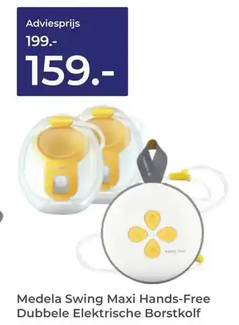 Prenatal Medela Swing Maxi Hands-Free Dubbele Elektrische Borstkolf aanbieding