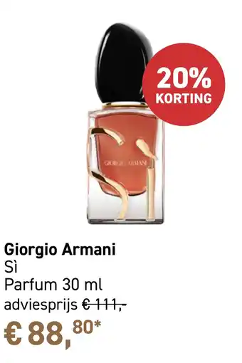 Mooi parfumerie Giorgio Armani Sì aanbieding