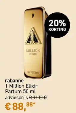 Mooi parfumerie rabanne 1 Million Elixir aanbieding