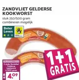 MCD Supermarkt ZANDVLIET GELDERSE KOOKWORST aanbieding