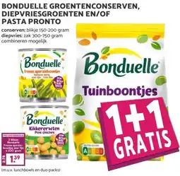 MCD Supermarkt BONDUELLE GROENTENCONSERVEN, DIEPVRIESGROENTEN EN/OF PASTA PRONTO aanbieding