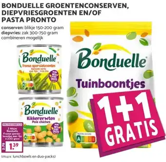 MCD Supermarkt BONDUELLE GROENTENCONSERVEN, DIEPVRIESGROENTEN EN/OF PASTA PRONTO aanbieding