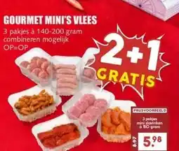 MCD Supermarkt GOURMET MINI'S VLEES aanbieding