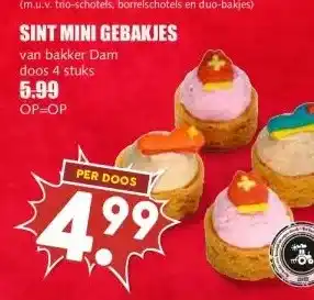MCD Supermarkt SINT MINI GEBAKJES aanbieding