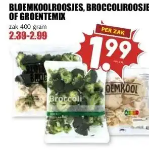 MCD Supermarkt BLOEMKOOLROOSJES, BROCCOLIROOSJES OF GROENTEMIX aanbieding