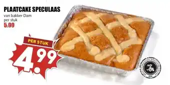 MCD Supermarkt PLAATCAKE SPECULAAS aanbieding