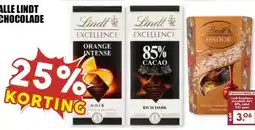 MCD Supermarkt ALLE LINDT CHOCOLADE aanbieding