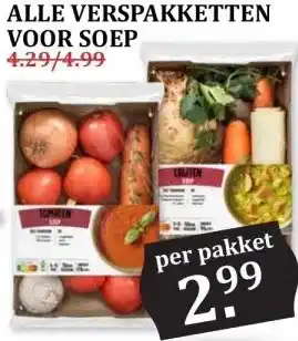 MCD Supermarkt ALLE VERSPAKKETTEN VOOR SOEP aanbieding