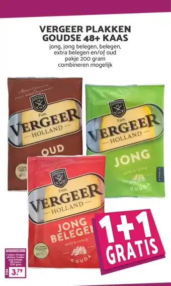 MCD Supermarkt VERGEER PLAKKEN GOUDSE 48+ KAAS aanbieding