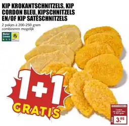 MCD Supermarkt KIP KROKANTSCHNITZELS, KIP CORDON BLEU, KIPSCHNITZELS EN/OF KIP SATÉSCHNITZELS aanbieding