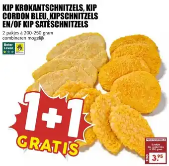 MCD Supermarkt KIP KROKANTSCHNITZELS, KIP CORDON BLEU, KIPSCHNITZELS EN/OF KIP SATÉSCHNITZELS aanbieding