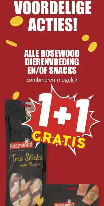 MCD Supermarkt ALLE ROSEWOOD DIERENVOEDING EN/OF SNACKS aanbieding