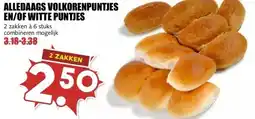 MCD Supermarkt ALLEDAAGS VOLKORENPUNTJES EN/OF WITTE PUNTJES aanbieding