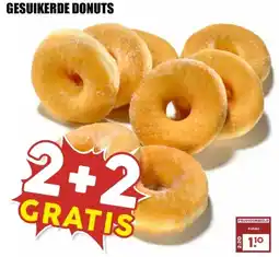 MCD Supermarkt GESUIKERDE DONUTS aanbieding